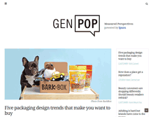 Tablet Screenshot of gen-pop.com